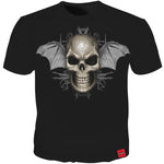 Skull Wings Crem SS Tee Men Rebel Spirit - outfitshirt