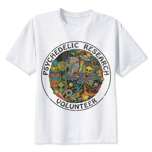 'Psychedelic Research Volunteer' Ringer Shirt - outfitshirt