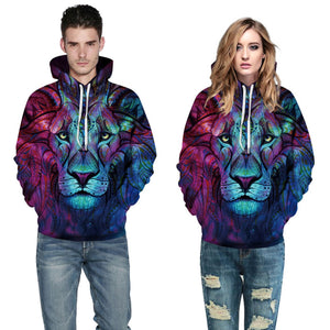 Paisley Flowers Lion 3D Hoodies - outfitshirt