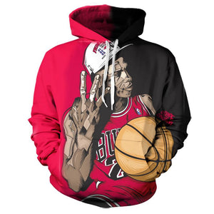 3D Chicago Jordan player Hoodies - outfitshirt