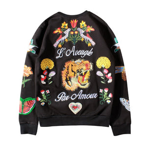 Embroidery Tiger Head HANDMADE - outfitshirt