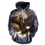 NATIVE AMERICAN EAGLE 3D HOODIE - outfitshirt