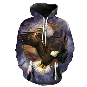 NATIVE AMERICAN EAGLE 3D HOODIE - outfitshirt