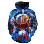 NATIVE AMERICAN PATRIOT EAGLE 3D HOODIE - outfitshirt