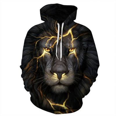 THUNDER LION 3D HOODIE - outfitshirt