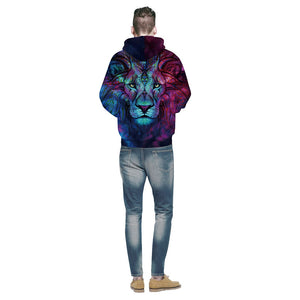 Paisley Flowers Lion 3D Hoodies - outfitshirt