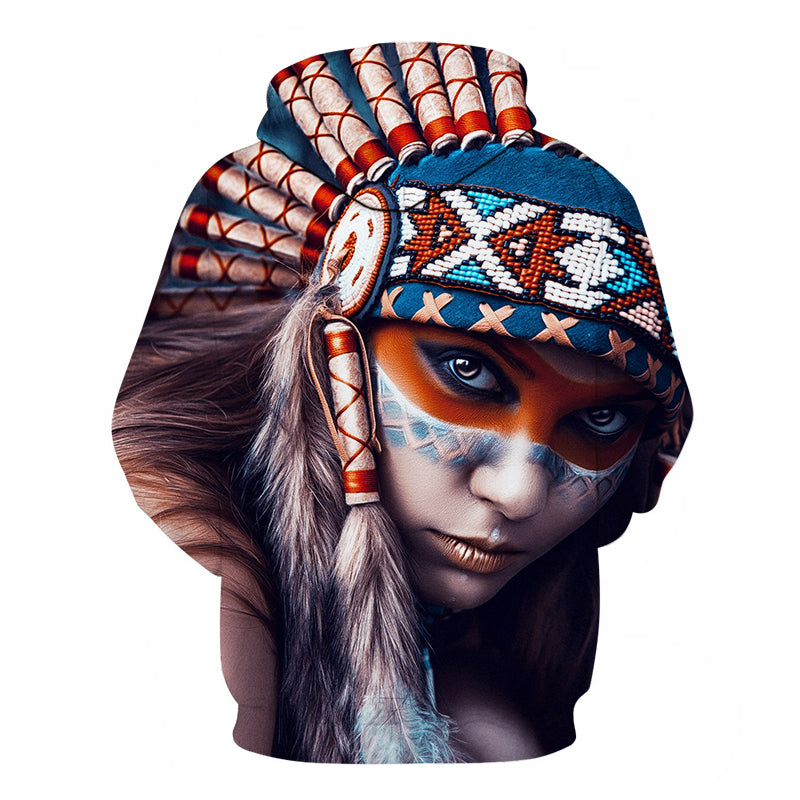 Native American Indian 3D Hoodie - outfitshirt