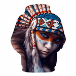 Native American Indian 3D Hoodie - outfitshirt