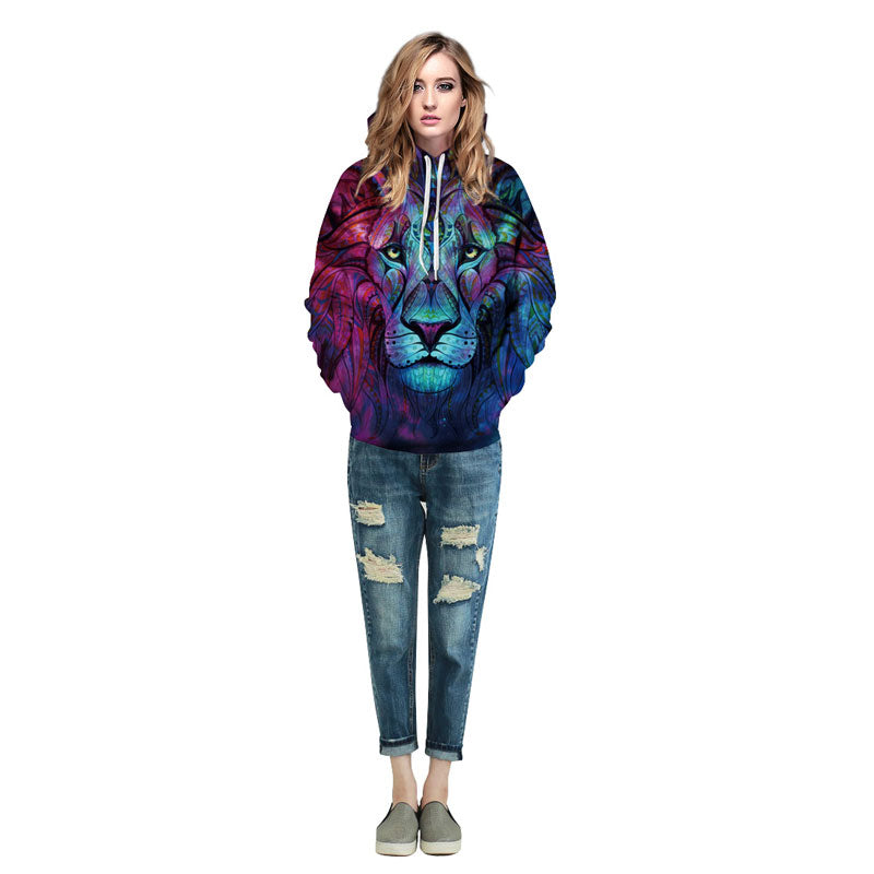 Paisley Flowers Lion 3D Hoodies - outfitshirt