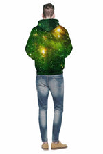 GREEN GALAXY HOODIE - outfitshirt