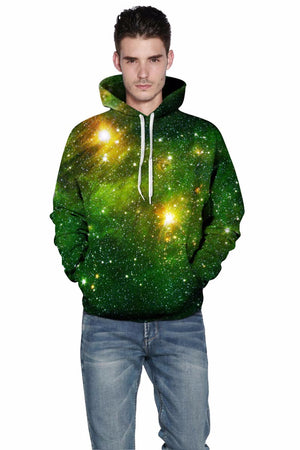 GREEN GALAXY HOODIE - outfitshirt