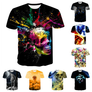 3D Color SKULL Daily sale - Save 35% ONLY TODAY Color Skull 3D T-Shirt - outfitshirt