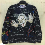 Math science Graphic 3D Einstein Hoodies - outfitshirt