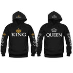 King Queen Crown Hoodies - outfitshirt