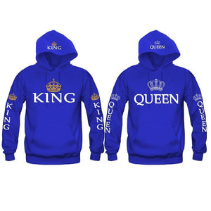 King Queen Crown Hoodies - outfitshirt