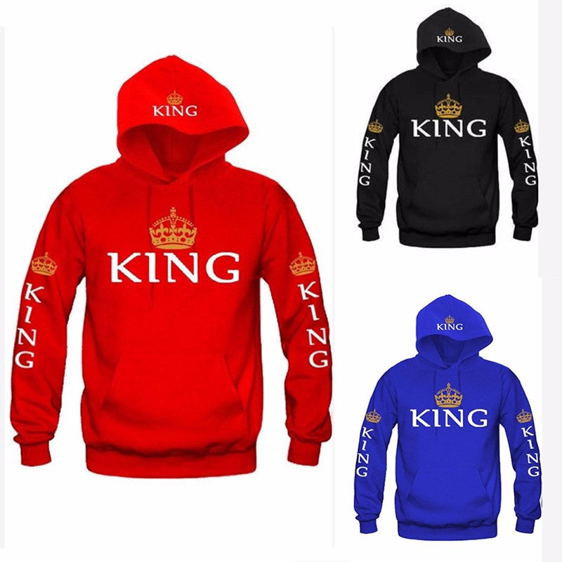 King Queen Crown Hoodies - outfitshirt