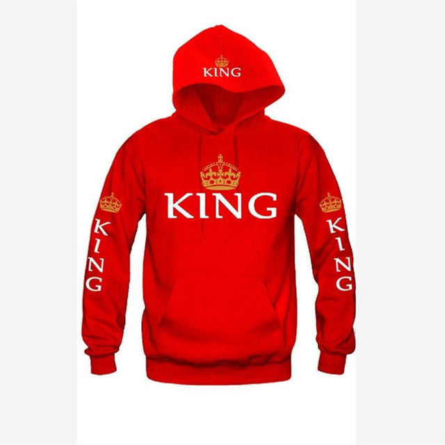 King Queen Crown Hoodies - outfitshirt