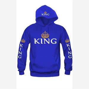 King Queen Crown Hoodies - outfitshirt