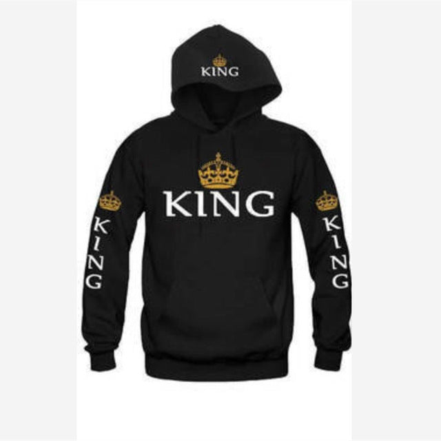 King Queen Crown Hoodies - outfitshirt