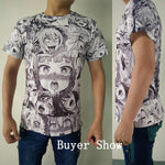 Harajuku Face T Shirts Funny Shy Girl - outfitshirt