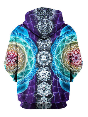 Psychedelic Hoodies Trippy Visionary Artwork Rainbow Mandala Chakra - outfitshirt