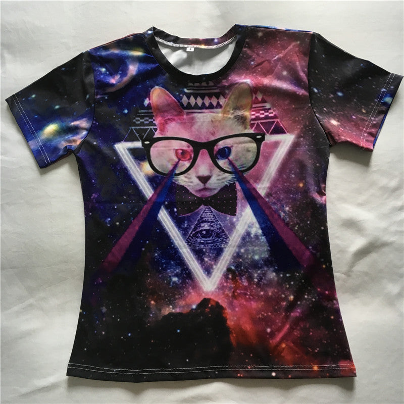 Cat Galaxy Space 3D SHIRTS - outfitshirt