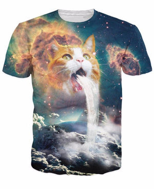 Cat Galaxy Space 3D SHIRTS - outfitshirt