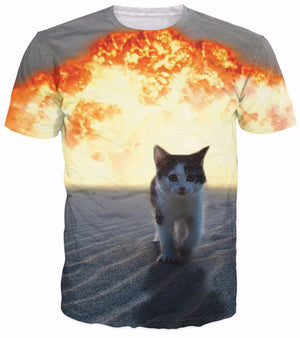 Cat Galaxy Space 3D SHIRTS - outfitshirt