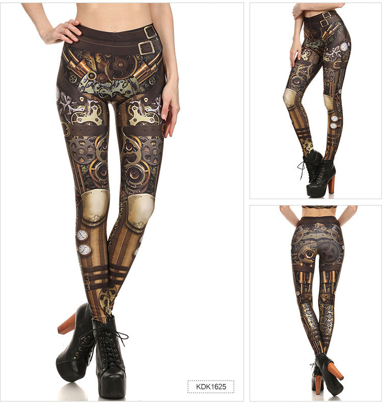 MECHANICAL GEARS LEGGINGS - outfitshirt