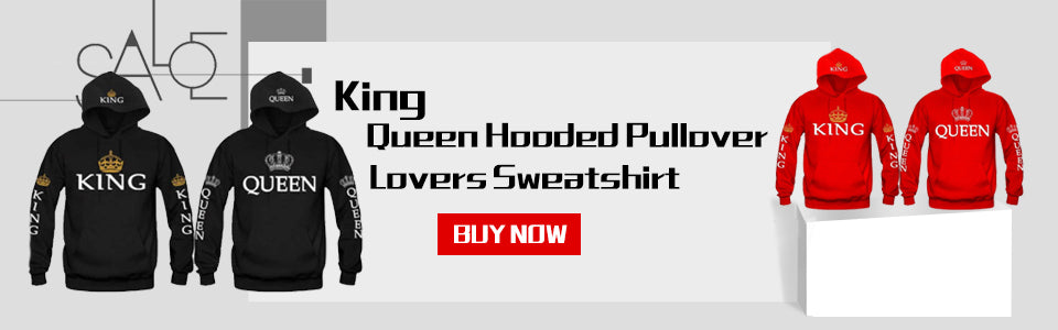 King Queen Crown Hoodies - outfitshirt