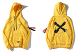 Cross Sweatshirt Yellow Back Pullover Hoodie - outfitshirt