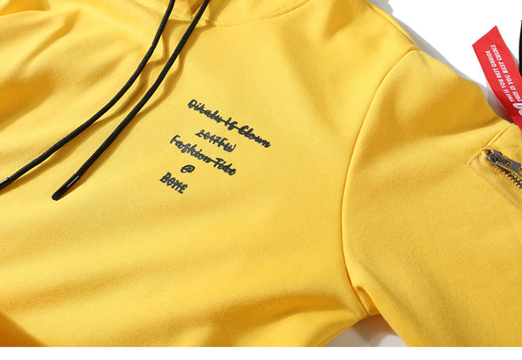 Cross Sweatshirt Yellow Back Pullover Hoodie - outfitshirt