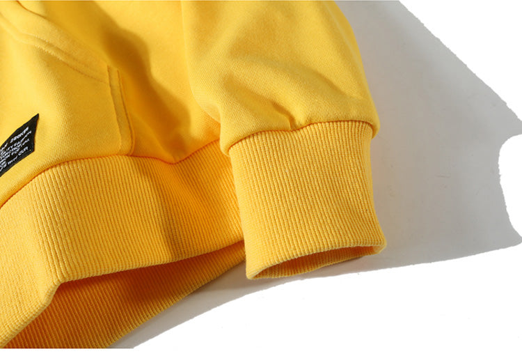 Cross Sweatshirt Yellow Back Pullover Hoodie - outfitshirt