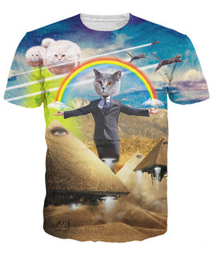 Cat Galaxy Space 3D SHIRTS - outfitshirt