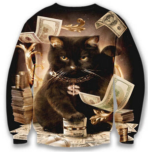 3D CAT HOODIE - outfitshirt