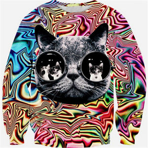 3D CAT HOODIE - outfitshirt