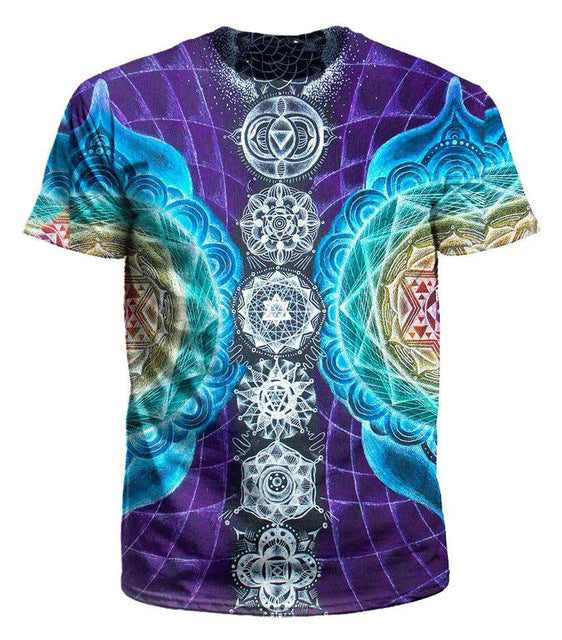 Psychedelic Hoodies Trippy Visionary Artwork Rainbow Mandala Chakra - outfitshirt