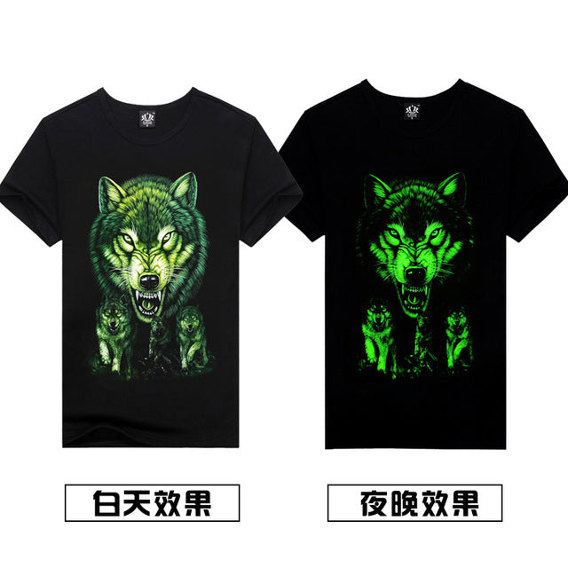 3D Men's wolf T shirt - outfitshirt