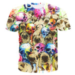 3D Color SKULL Daily sale - Save 35% ONLY TODAY Color Skull 3D T-Shirt - outfitshirt