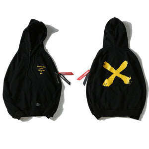 Cross Sweatshirt Yellow Back Pullover Hoodie - outfitshirt