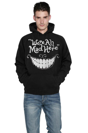 'We're All Mad Here" Cheshire Cat Smile Face Hoodies - outfitshirt